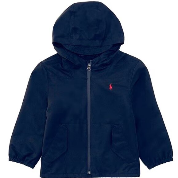 Polo Ralph Lauren Childrens Long Sleeve Hooded Jacket Newport Navy Size 7 NWT